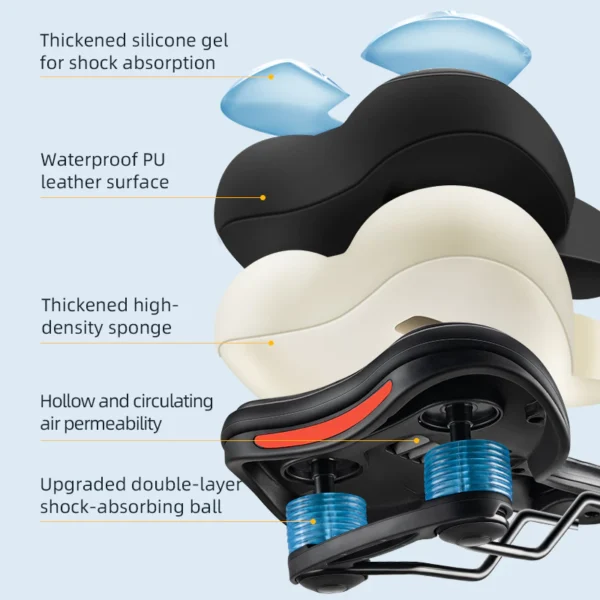 Bicycle Hollow Non‑Slip Breathable Saddle