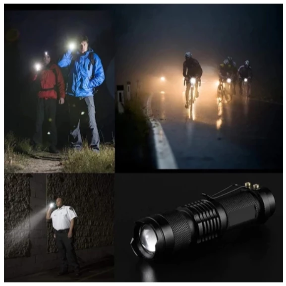 Bicycle Waterproof Zoom LED Torch Light