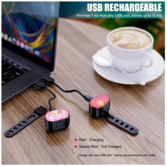 Bicycle USB Rechargeable LED Light