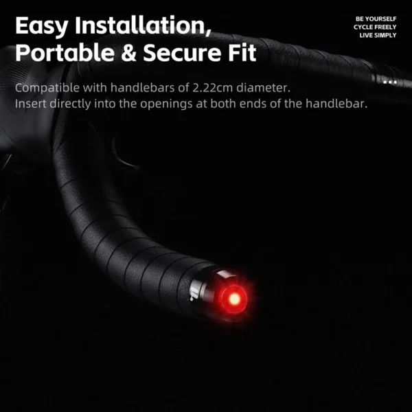 1 Pair Bicycle Handlebar Plug Light