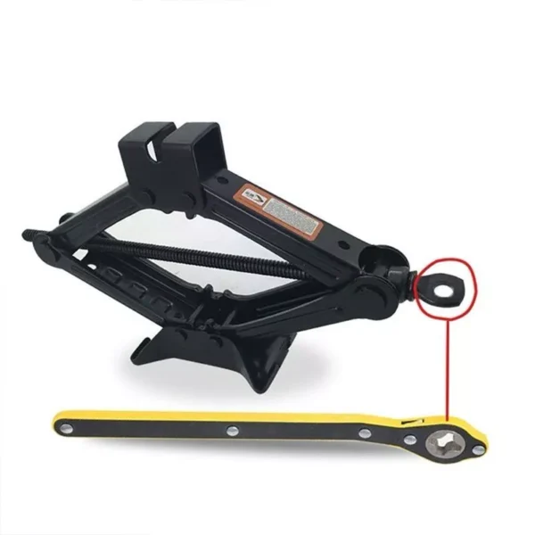 my-11134207-7r98v-lo3rymd26dqee8 2 In 1 Car Tire Scissor Ratchet Jack Wrench
