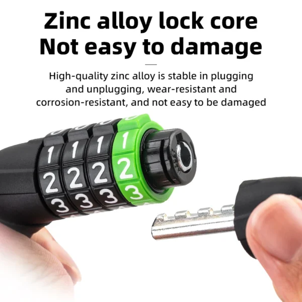 Steel Cable Password Bicycle Lock