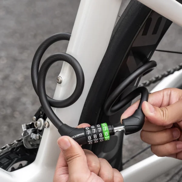 Steel Cable Password Bicycle Lock