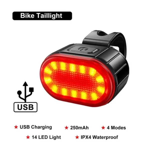 Bicycle USB Rechargeable LED Light